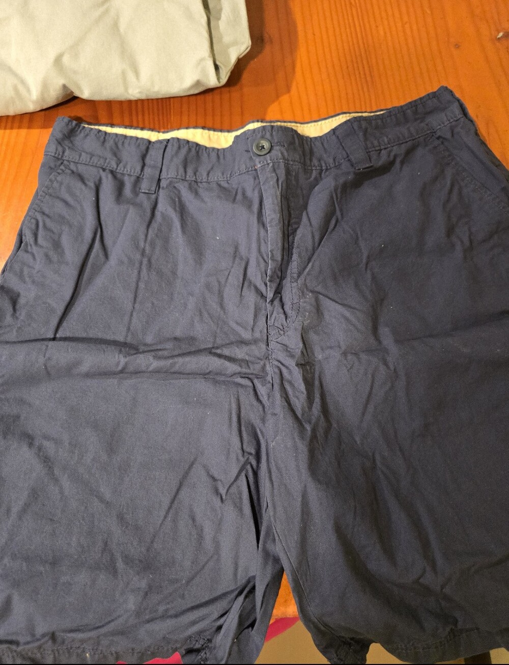 Izod Saltwater Navy Casual Cotton Shorts